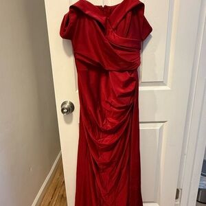 Elegant Red Evening Gown